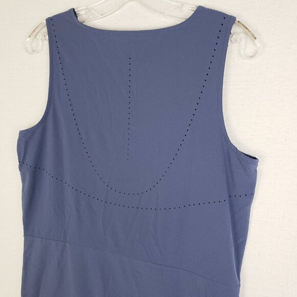 Title Nine Cirrus Lasercut Athletic Dress Blue Athleisure Stretch size M Sporty - Picture 12 of 13